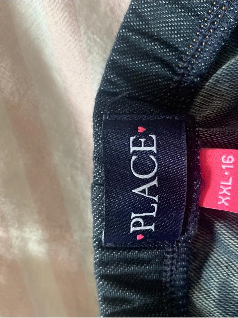 The Children's Place Dark Blue Girl Denim-Style Skinny Leggings